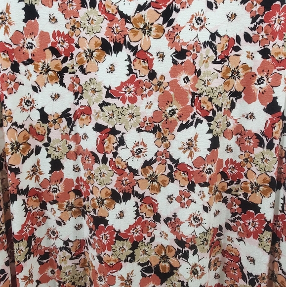 J.Jill Wearever XL Petite floral sleeveless maxi dress Red Rose White Black - Picture 4 of 7